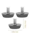 Kick Those Nasty Cabinet And Desk Shakes Flat With Heavy Adjustable Furniture Levelers And Table Feet Screw Direct Install For Chairs Tables And Bookshelves 100 Pack, black adjustable feet with screw.