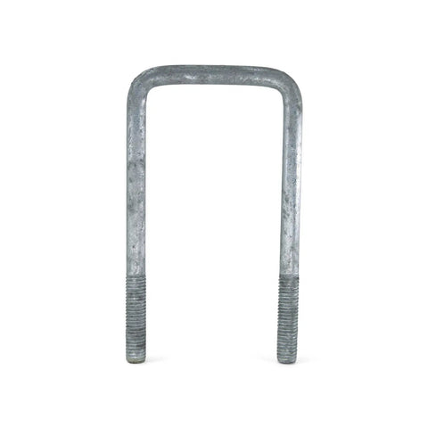 Single hot dipped galvanized trailer U bolt 1/2 inch by 3 inch by 6 5/16 inch for secure trailer mounts and heavy duty applications
