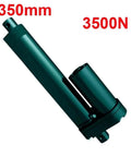 Built Tough Electric Linear Actuator With Solid Brake 350 Mm Stroke 3500 N Push Pull Force Straight Forward Dc 12V To 48V Lift Motor, showing side view.