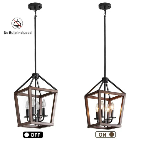 Farmhouse Orb Metal Chandelier 4 Light Vintage Handmade Rustic Wood Pendant Hanging Light Fixture For Kitchen Island Dining Room Living Room Bedroom Foyer Hallway Brings Cozy Vibe And Rustic Charm To Your Space