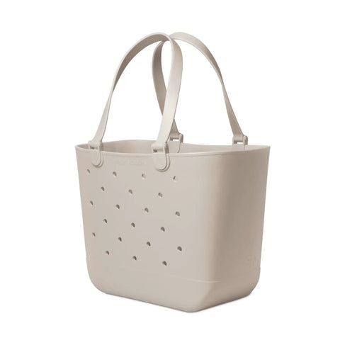 Extra Large Beach Tote Bag Waterproof EVA Tote With Zipper Pocket For Travel Pool Boat Groceries And Sports Gear, side view