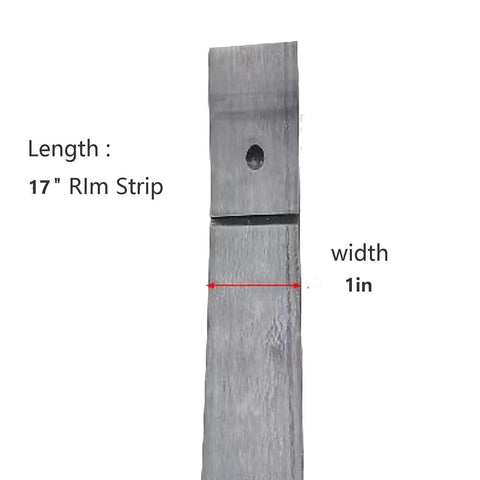Heavy Duty Rubber Motorcycle Rim Strip 17 Inch By 1 Inch Protects Inner Tube From Spoke Nipples Durable Tire Rim Band Detail
