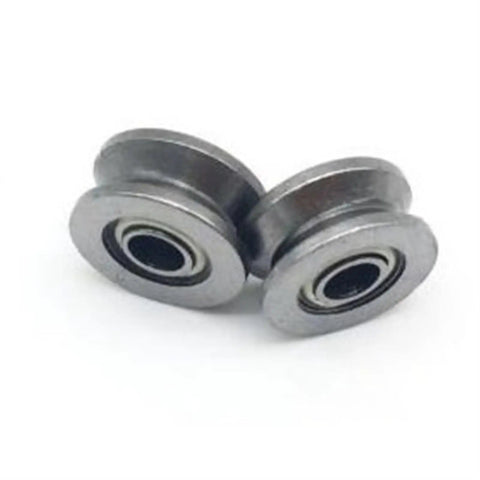 Heavy Duty V624ZZ 4x13x6mm V Groove Carbon Steel Deep Groove Ball Bearing 10 Pack, showing two bearings side by side.