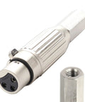 Stainless Steel M8 304 3 Pin XLR End Connector For Reciprocating Linear Actuator DIY Build And Industrial Cable Adapter Durable
