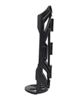 Side view of Front Fork Cage For Mountain Bikes, Solid Plastic Bottle Mount With Easy Installation Kit, Weather Resistant Design
