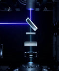 Badass Eighty Watt Blue Laser Engraver For Metal And Wood Cutting Hella Precise 450Nm CNC Router Laser Module focused beam cutting through material.