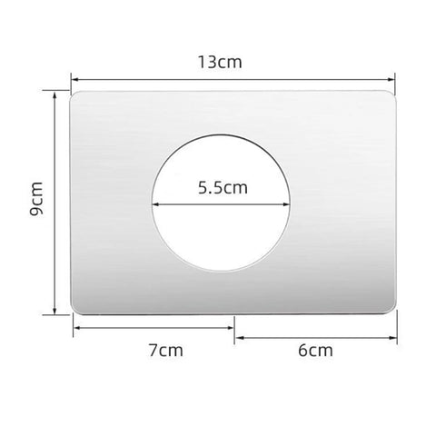 2 Pack Stainless Steel Door Reinforcement Plates For Lever Locks And Door Bolts Backplates Rust Resistant And Weatherproof 13 Cm By 9 Cm