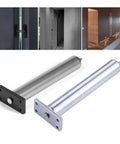 Concealed Tubular Chain Spring Door Closer With Inner Mount Automatic Soft Close Latch Stopper Shielded Hardware For Fire Doors No Fuss Install