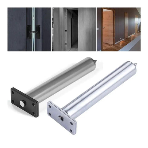 Concealed Tubular Door Closer Auto Close System With Chain Spring Soft Close Latch Stopper Shielded Hardware Hidden Mount