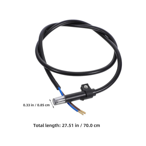2 Pack Replacement Furnace Flame Sensor Probe Kit For Boilers And Home Heating Systems High Sensitivity Detection And No Fuss Easy Install Plug And Play Real Time Burner Flame Monitoring For Industrial And Residential Use, 27.5 in cable