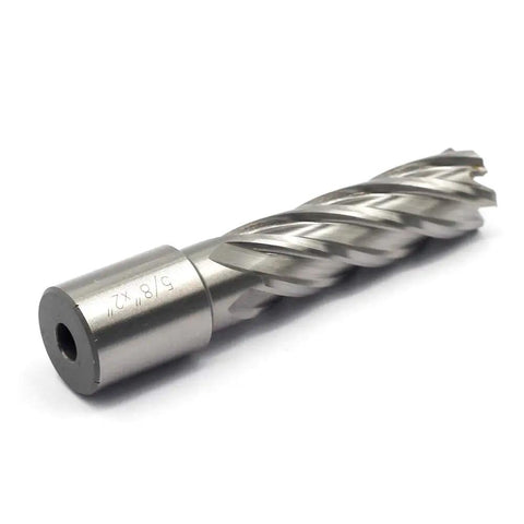 Heavy Duty High Speed Steel Annular Cutter With 3/4 Inch Weldon Shank And 5/8 Inch Cut Diameter, durable for magnetic drills.
