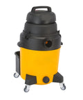 Set Of Four 2 Inch TPR Wheel Castors For Shop Vac Wet Dry Vacs With Stem Diameters 8mm Or 5/16 Inch And Stem Length 38mm Or 1.5 Inch Replacement Caster Set For Vacuum Mobility And Floor Protection installed on yellow vacuum