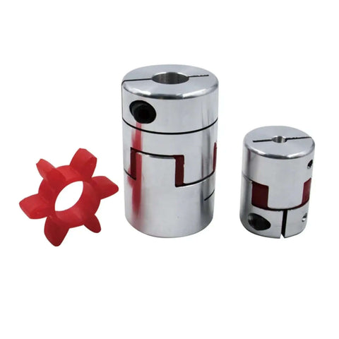 Huge 20mm SFE2020 Lead Ball Screw Kit With DSG2020 Nut Housing And BKBF15 Ends For Custom XYZ Axis Milling Projects At 450mm Length, close-up of coupler parts