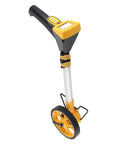 Ejoyous Digital Distance Measuring Wheel, 0-99999.9 m, 0.5% Error with digital readout and yellow wheel for precise measurements.