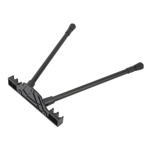 Height Adjustable Folding Table Legs Kit Made From Lightweight Aluminum Alloy For Camping, Office, And DIY Desks, black single leg