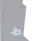 MSUBH Three and a Quarter Inch Bridging Connector Pack of 100 Heavy Duty Wood Framing Clip with web attachment shown