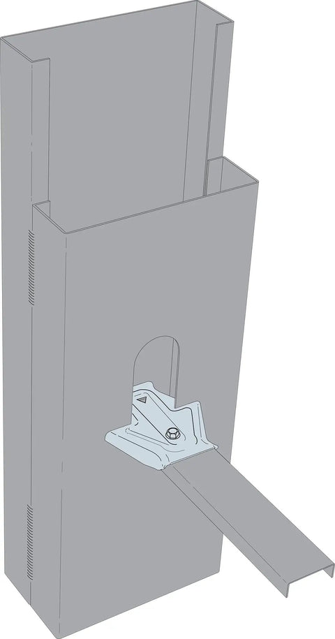 MSUBH Three and a Quarter Inch Bridging Connector Pack of 100 Heavy Duty Wood Framing Clip with web attachment shown