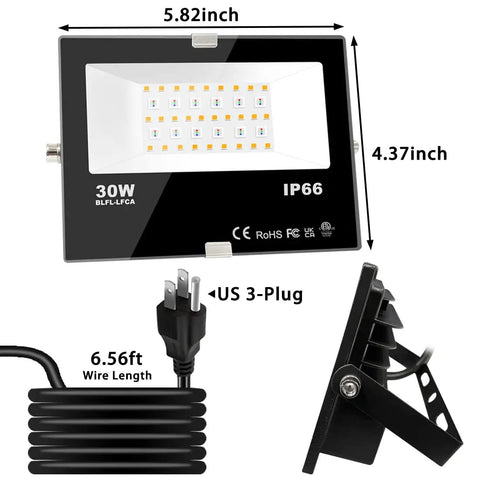 High Impact Outdoor Led Flood Light 30W Delivers A Flat Out 300W Punch With Color Changing Rgb Dimmer Controls Smart Timer Memory Settings And Flashing Modes For Patios That Truly Slaps At Night