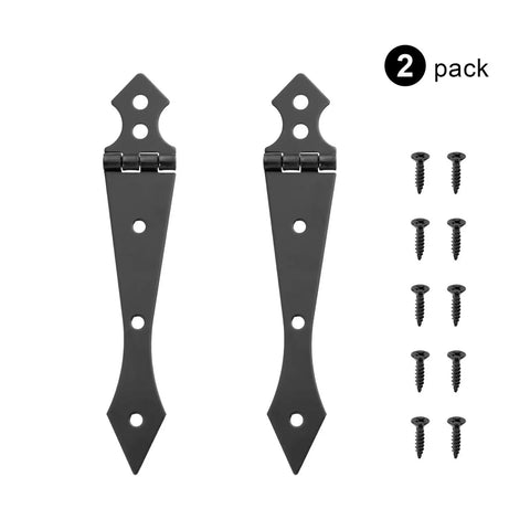 270 Degree Black Iron Cabinet Hinge 2 Pack Heavy Duty Folding Cabinet Door Hinge With Wide Opening Durable Iron Hardware