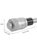 Stainless Steel Micrometer Head 0-6.5mm With Modular Interfaces And Precise Microadjustment For Industrial Metrology Workflows Pro Grade CNC Fixtures Sliding Gauges And Machining Measurement Tools, stainless steel micrometer head shown with 1.5cm and 4.2cm dimensions