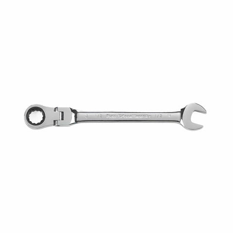 Flex head ratchet wrench from 613 Piece Master Mechanics Hand Tool Set With Flex Head Ratchets And 90 Tooth Drive For Tight Spaces