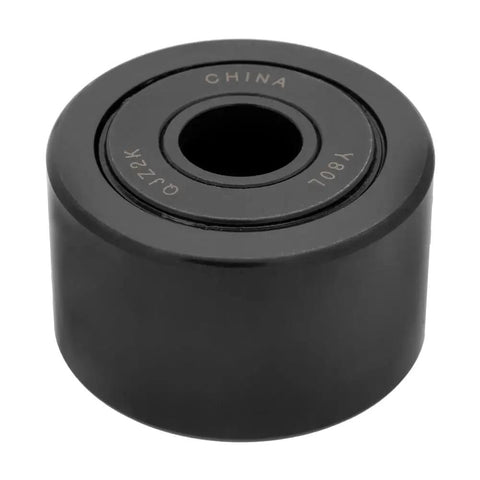2 Pack Flat Sealed Yoke Cam Follower Roller Bearing Set For Industrial Machinery, Sealed Needle Bearing With 0.75 In ID, 2.50 In Roller Diameter, 1.50 In Width, Yoke Mount Bearings, black sealed roller bearing