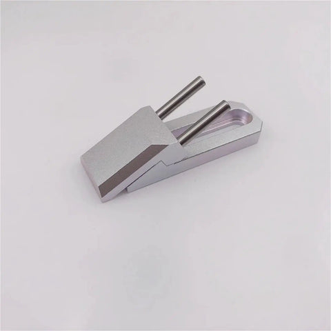 Upgrade Your Build With This 2Pcs CNC Anodized Side Clamp Set Perfect For Carvera And Carvera Air Machines To Help Lock Down Projects Solidly Without Slipping While Adding Style To Your Setup - Silver alloy side clamp with dual steel rods.