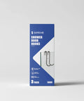 Three Pack No Drill Frameless Shower Door Hooks For Towels And Squeegees, Silver Finish, Packaging Display, Bathroom Organizer