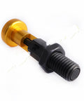 Heavy Hitter M6 M8 M10 Self Locking Spring Plunger with premium aluminum knurled knob in close-up view.