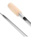 Stainless Steel Grain Sampler Tool With Wooden Handle Durable Sampling Probe For Wheat Rice Corn Sorghum And Other Grains