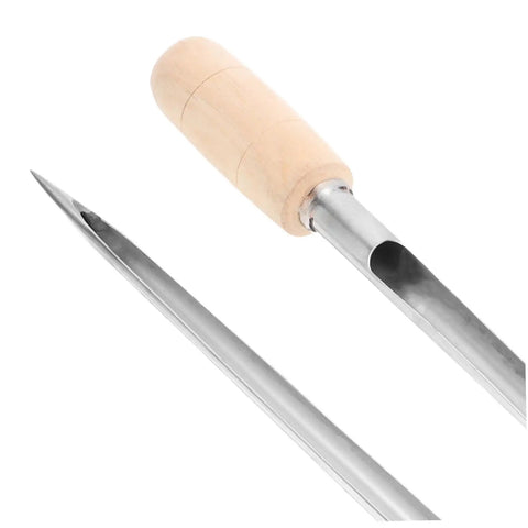 Stainless Steel Grain Sampler Tool With Wooden Handle Durable Sampling Probe For Wheat Rice Corn Sorghum And Other Grains