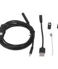 Endoscope Inspection Camera With Six Adjustable LED Lights 0.3MP Borescope For Pipe Repair And Car Maintenance Underwater Viewing