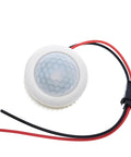 Smart 220V 50Hz PIR Infrared Motion Sensor Ceiling Light With Auto On Off Switch showing wiring and sensor lens