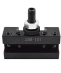 Four Pack AXA Wedge Style Turning Facing Tool Holders For Mini Lathes Up To 12 Inch Swing, black steel holder with locking screw.