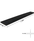 80CRV2 Steel Flat Stock For Knife Making Bladesmithing And Forging Projects, 12x1.5x0.12 inch bar, side view with dimensions