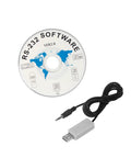 Serial RS 232C Data Cable With Output Software For Vibration Meter VM 6310 6320 6360 6370 6380 That Lets You Connect And Capture And Export Vibration Data To PC With Quick Plug And Play Setup, USB cable and software CD