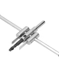 Heavy Duty Adjustable Twist Hole Saw Kit With HSS Knives For Drilling Custom Circles In Cork MDF And Hardwood Up To Seven Inches Wide Plus Four Inch Depth Cut Perfect For Serious DIY Garage Projects, adjustable cutter with hex wrench