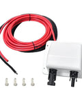 Weatherproof Solar Cable Entry Gland With ABS Shell IP68 UV Resistant Dual Cable Entry Housing 10AWG Wire 10ft