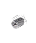 Close-up of a self-tapping stainless steel screw from 400 Piece Stainless Steel Screw Set Kit Pro Grade With Self Tapping And Corrosion Resistant Metric Fasteners
