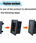 Installation steps of 2 Pack Rocker Switch Panel Mounting Brackets 1 Slot Housing Kit For Boats And Vehicles ABS Plastic Waterproof Mount Box