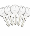 Five Pack B02 Replacement Toolbox Keys Pre Cut To Key Code B01 To B05 For Husky DeWalt Home Depot Hud Son Toolboxes Spare Keys