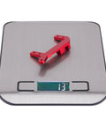 Red aluminum Servo On Axle Mount For TRX4 1/10 Crawler Upgrade Aluminum SOA Mount With 4 Link Suspension on scale, 13g