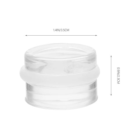 Clear Two Pack Silicone Door Stopper Wedges To Prevent Finger Injuries And Door Slams Sturdy Furniture Accessories