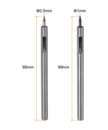 Two Piece Leather Hole Punch Set With 0.5mm And 1mm Hollow Round Punches, Alloy Steel Construction, shown in front view