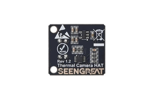 Front view of a Plug And Play Thermal Imaging Camera Module With 32x24 IR Array for Raspberry Pi, showing circuit board and components.