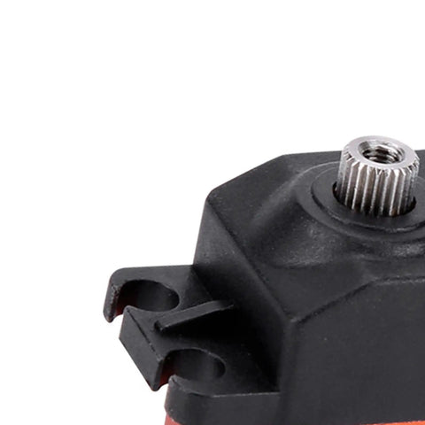 Close-up of Heavy Duty Digital RC Servo With Rock Solid Metal Gears Completely Waterproof Build for 1 10 and 1 8 RC Buggies and Trucks.