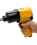 Heavy Duty Air Pneumatic Wrench With 1/2 Inch Drive And 750 Nm Torque For Fast Tire Removal held in hand