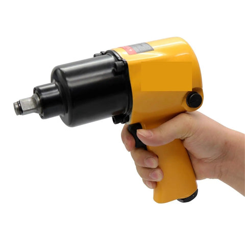 Heavy Duty Air Pneumatic Wrench With 1/2 Inch Drive And 750 Nm Torque For Fast Tire Removal held in hand