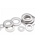 Flat stainless steel washers in various sizes for Badass M6 X 12mm Stainless Steel Slotted Cheese Head Machine Screws Full Hardware Kit.