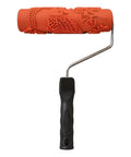 7 Inch Soft Rubber Embossing Paint Roller For Seamless Wall Texturing With Comfort Grip and Reusable Build, featuring a bird design.